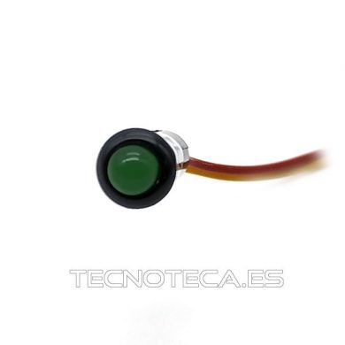 PILOTO LED 12VDC VERDE INTERMITENTE 5mm CABLE