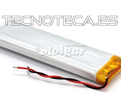 BAT523. Bateria LITIO 400mAh 3,7V 17x52x6mm