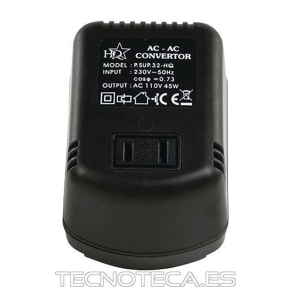 P.SUP.32-HQ. Autotransformador 230VAC/110VAC 45W - Imagen 2