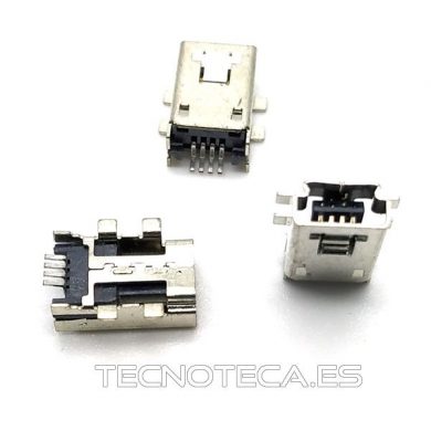 SCHCO079. Conector MINI USB-A H PCB SMD 4PIN