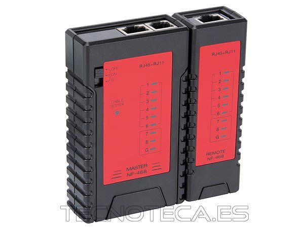 VTLAN6. Comprobador de cable LAN RJ45/12/11/10