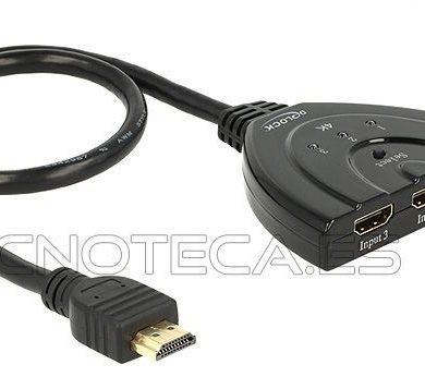 87619. Distribuidor selector HDMI 3/1 bidireccional