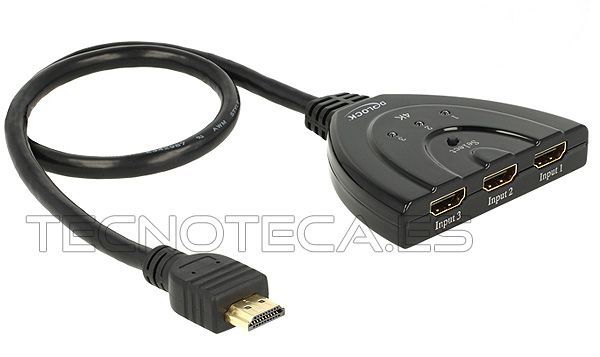 87619. Distribuidor selector HDMI 3/1 bidireccional