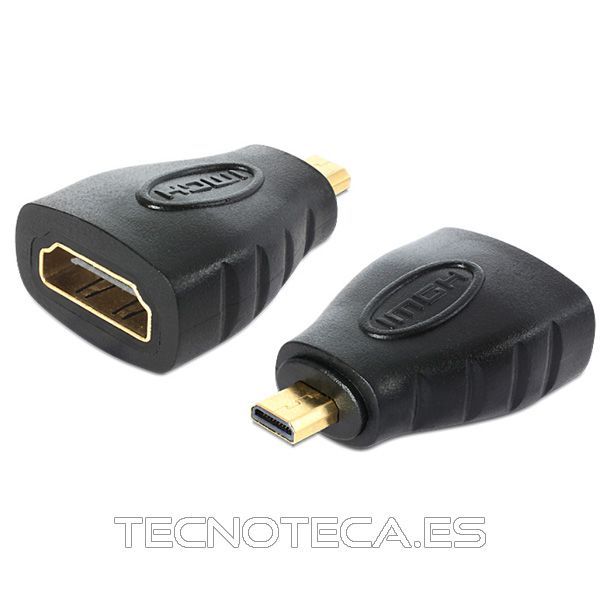 65242. Adaptador HDMI MICRO D M a HDMI A H
