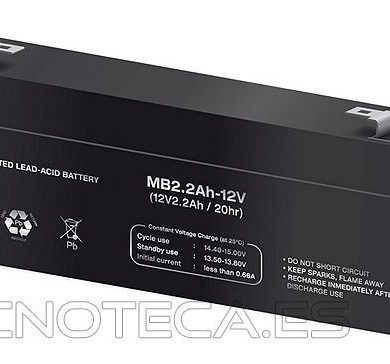 BAT311. Bateria de plomo recargable 12V 2,2Ah