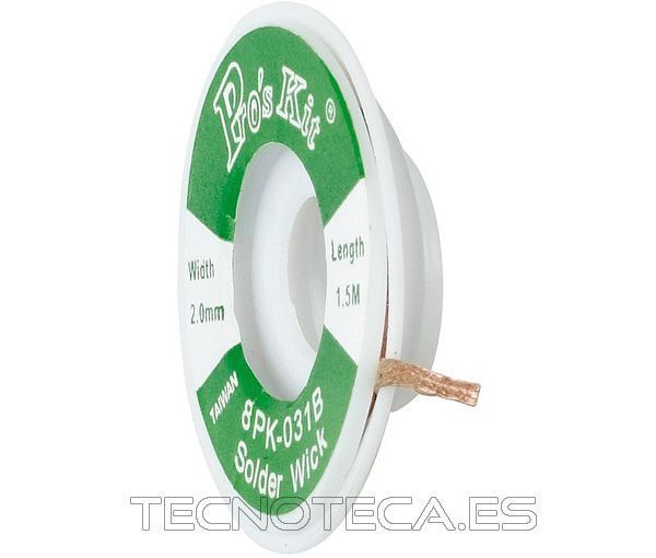 TRE004. Trenza desoldadora de 2 mm x 1,5 metros