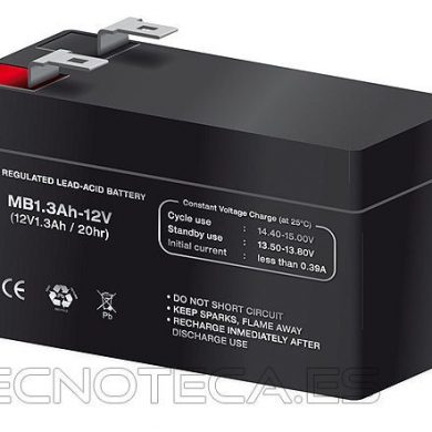 BAT310. Bateria recargable de plomo 12V 1,3Ah