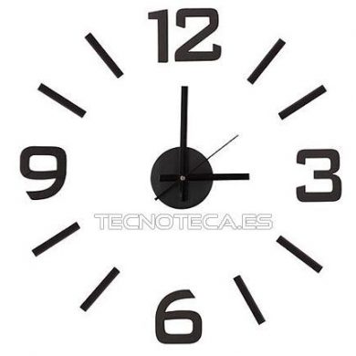 WCS3. Reloj de pared autoadhesivo de gran tamaño