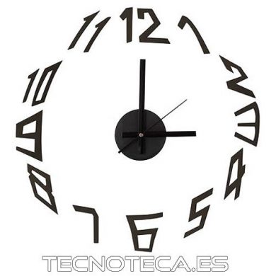 WCS5. Reloj de pared autoadhesivo de gran tamaño