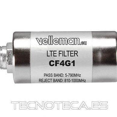 CF4G1. Filtro de television para LTE/4G con conector F