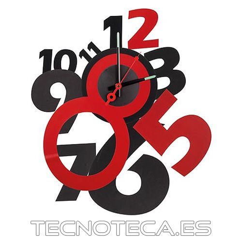 WCS2. Reloj de pared autoadhesivo de gran tamaño