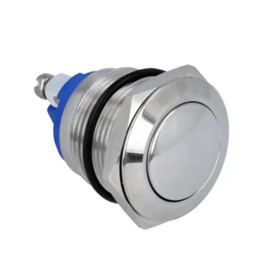 R1800R. Pulsador acero inoxidable 19mm SPST 1 NO