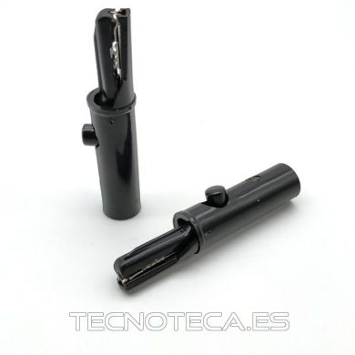 CM18N. Pinza de cocodrilo rigida aislada 53 mm negra