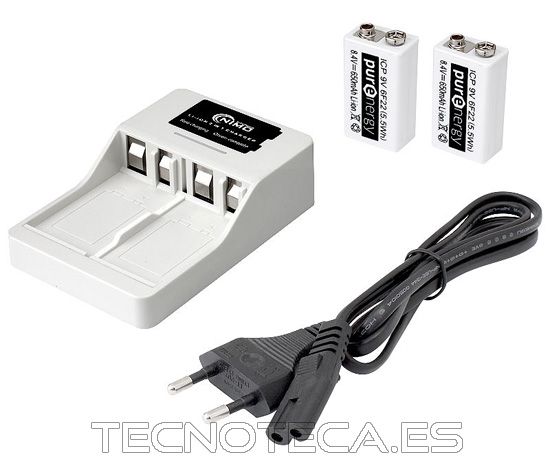 CAR233. Cargador de pilas 1 a 2 de 9V