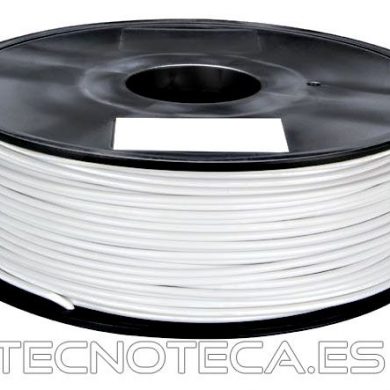 ABS175W1. Filamento ABS 1,75 mm blanco 1 Kg