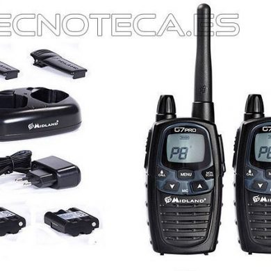 G7-PRO. Emisora de mano Walkie talkie MIDLAND (pareja)