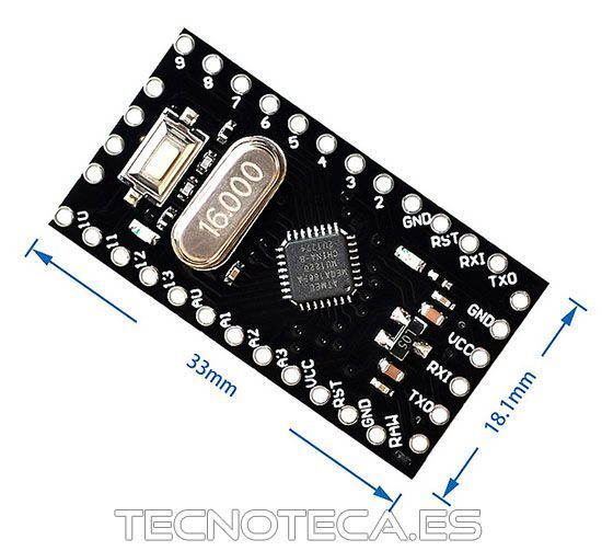 SCHMOD018. Arduino mini con micro ATMEGA328P - Imagen 2