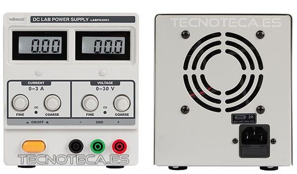 LABPS3003. Fuente de laboratorio lineal 0-30VDC 3A - Imagen 2