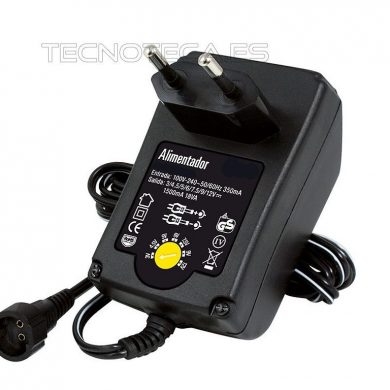 Cargador alimentador de 3 a 12VDC 2,25A