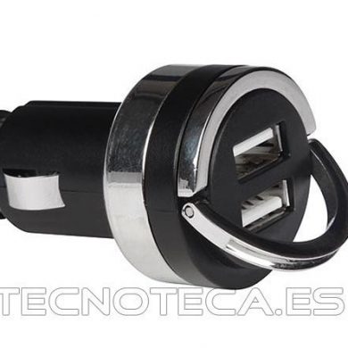 CARSUSB18. Cargador coche 12/24V 5V/3,1A dos USB