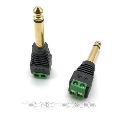 SCHCO050. Conector JACK mono aereo 6,3 mm dorado