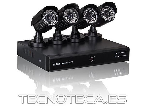CCTVSET2. Kit de videovigilancia con 4 cámaras