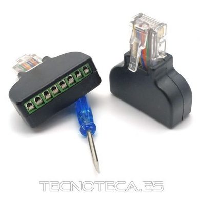 SCHCO105. Conector RJ45 con terminales (tornillo)