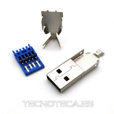 SCHCO072. Conector USB 3.0 macho 9 pines