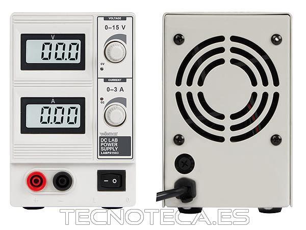 LABPS1503. Fuente de aliemntacion 0-15VDC 0-3A - Imagen 2