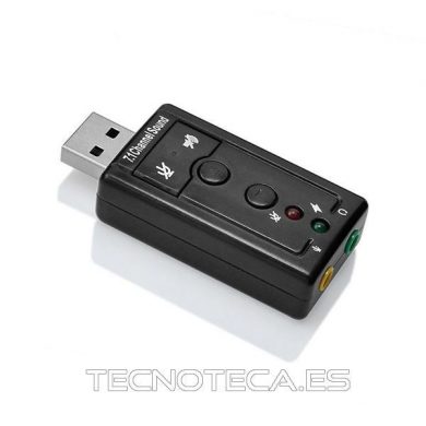 USB tarjeta de sonido externo PC micrófono y altavoz