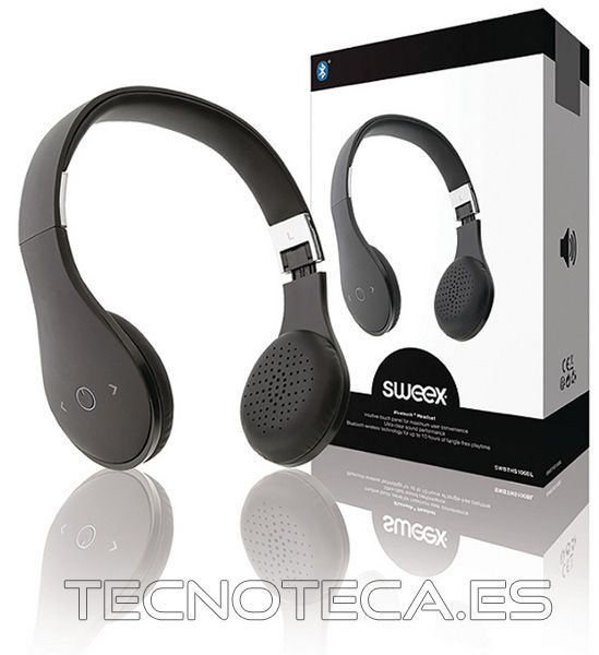 Auriculares de diadema BLUETOOTH negro (SWBTHS100BL)