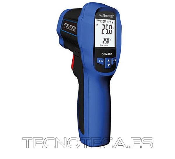 DEM102. Termometro por infrarrojo laser -50º/500ºC