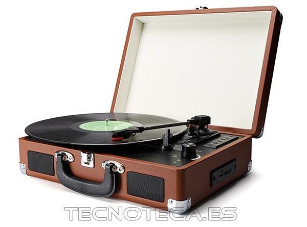 TURNTABLE. Tocadiscos 3 velocidades USB lector de tarjetas