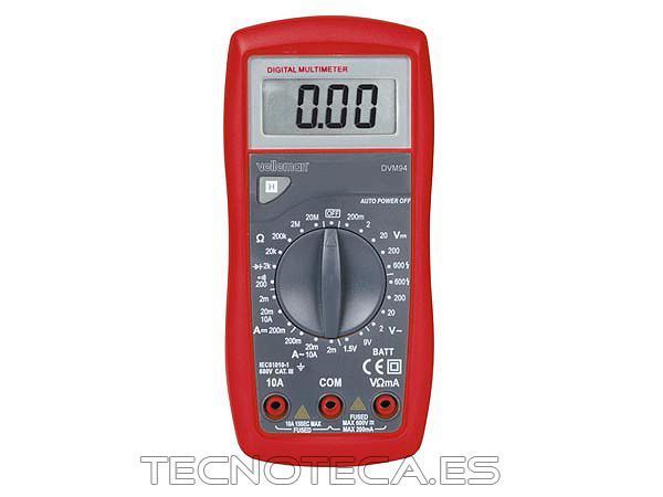 DVM94. Multimetro digital CAT III 600V-10A