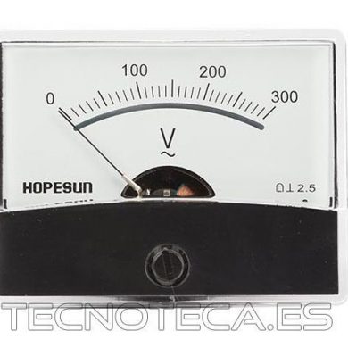 AVM60300. Voltimetro de panel analogico 300VAC