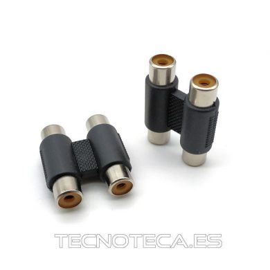 Adaptador doble RCA hembra a RCA hembra 13.720