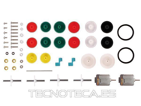 Kit de caja de engranajes con dos motores. KNS15 - Imagen 2