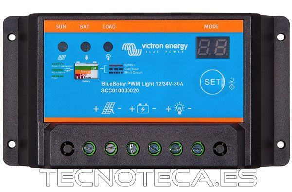 Regulador solar 30 Amp 12/24VDC BlueSolar Light 10 A