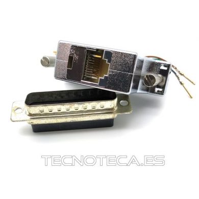 SCHCO090. Adaptador de RJ45 a DB25 macho