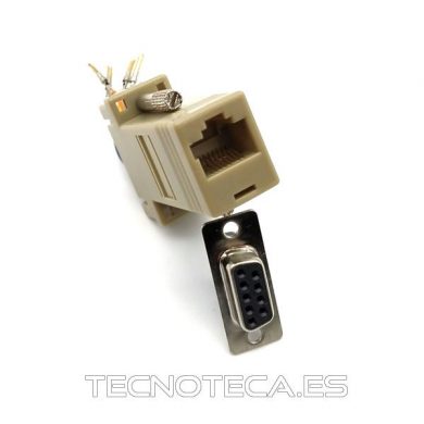 SCHCO097. Adaptador STP RJ45 a DB-9 H