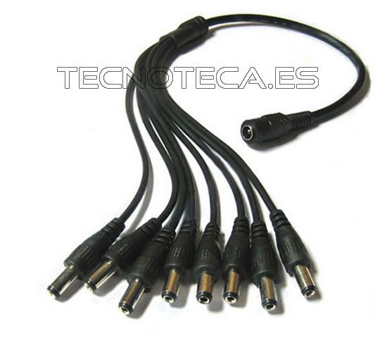 LCON333. Spliter de conectores de alimentacion o pulpo 1X8