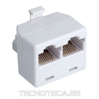 CON078. Adaptador 1 macho a 2 hembras 8P8C