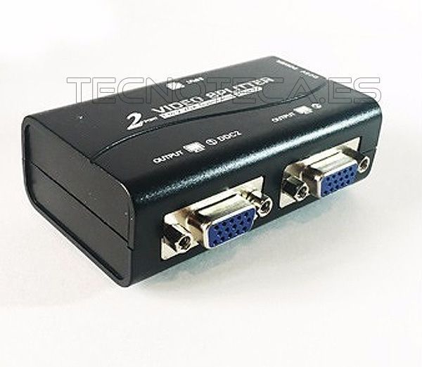 SCHCONEX012. Distribuidor splitter video VGA dos monitores