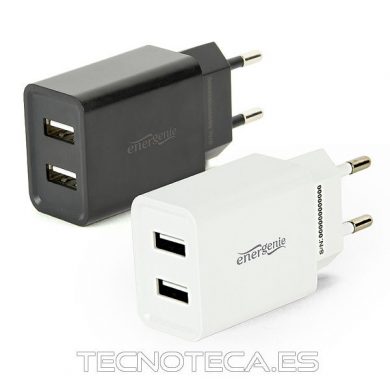 EG-U2C2A-03-MX. Cargador USB 2 puertos 2,1A
