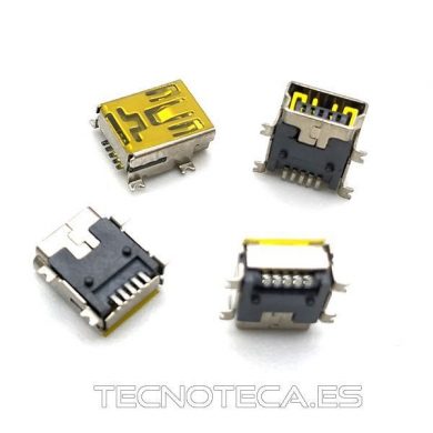 SCHCO076. Conector MINI-USB H circuito impreso