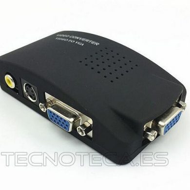 Cable adaptador video RCA o S-video a VGA hembra