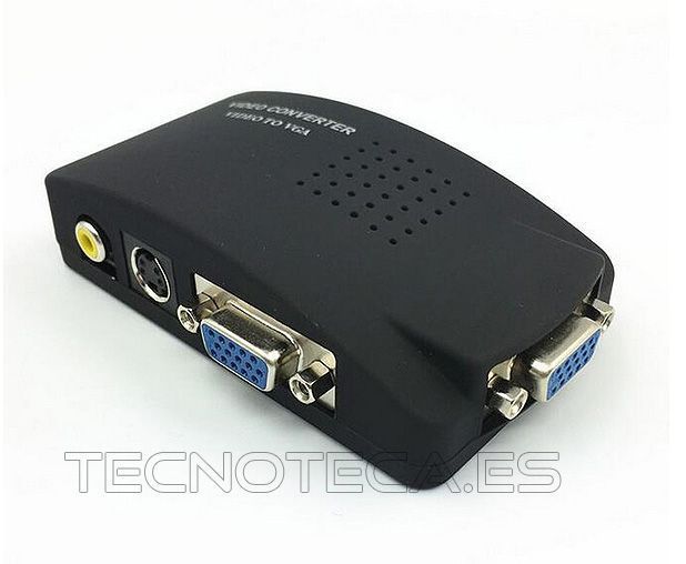 Cable adaptador video RCA o S-video a VGA hembra