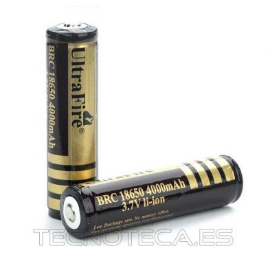 BRC18650. Batería de LITIO 18650 4000mAh 3,7V