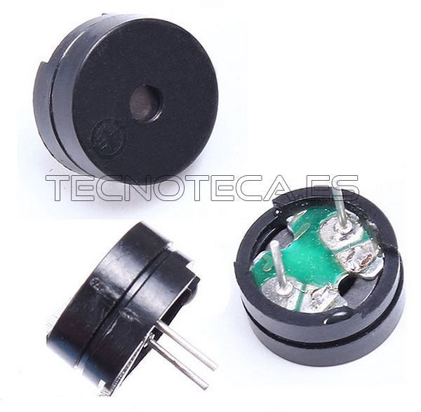 Zumbador pasivo. Requiere oscilador 5VDC