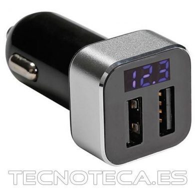 CARSUSB20. Cargador doble USB coche 12/24V 2,1A